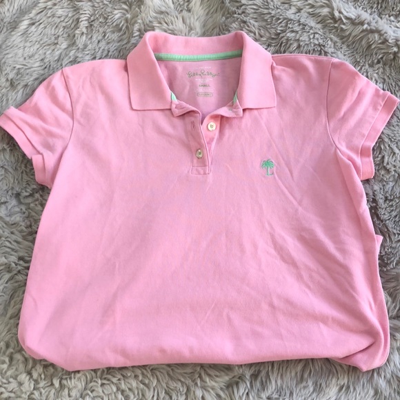 Lily Pulitzer pink island polo small - Picture 5 of 8